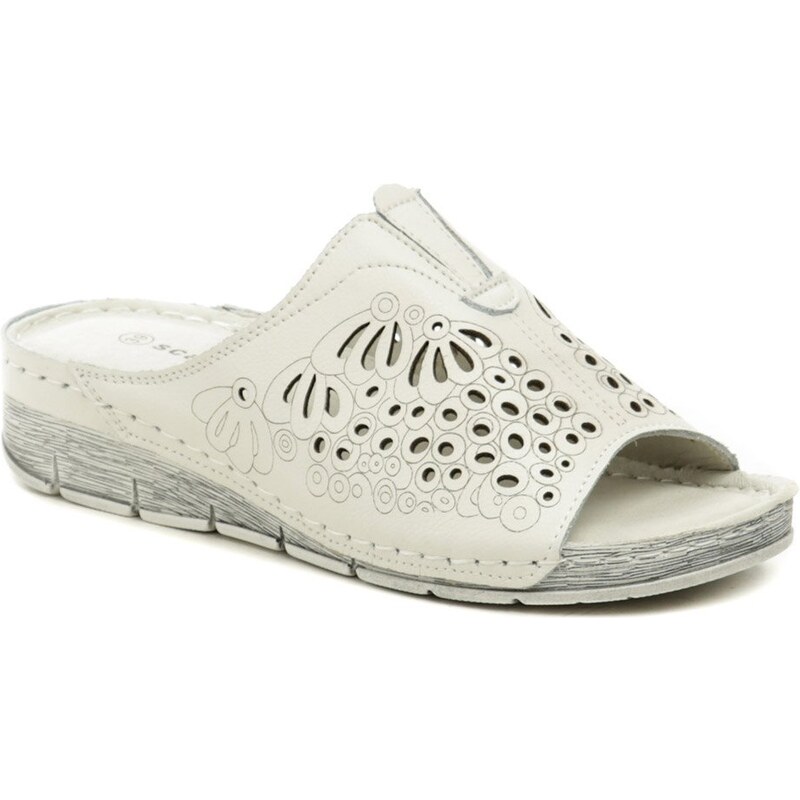 Scandi 241-2050-L1 biele dámske nazúvaky 43040851