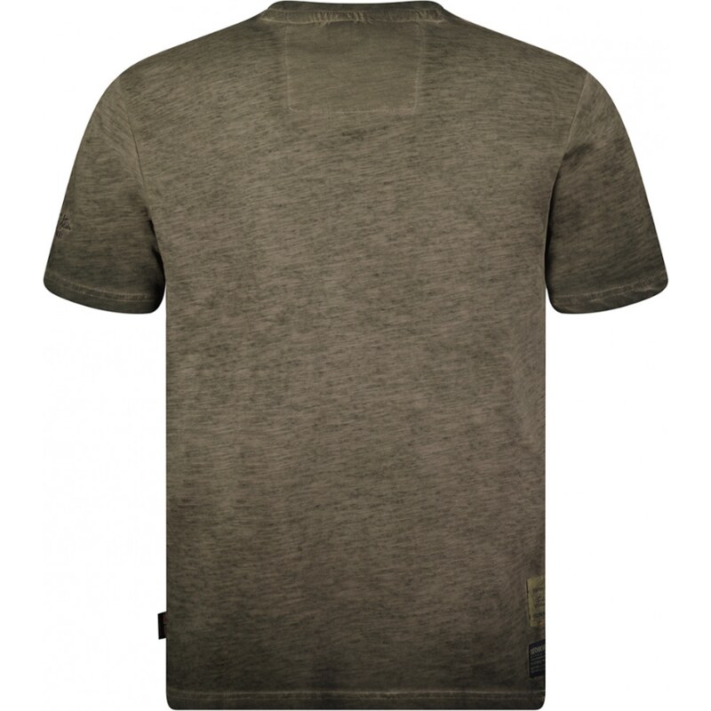 GEOGRAPHICAL NORWAY - khaki tričko - odtieň vášho dobrodružstva v štýle