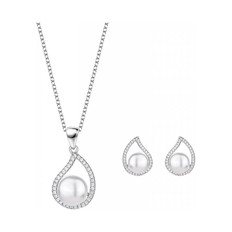 Olivie Strieborná sada šperkov PERLY 7054 35987477