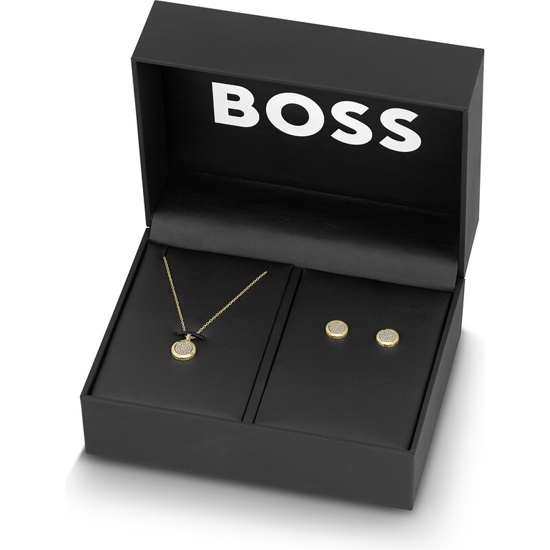 Hugo Boss Luxusná sada pozlátených šperkov Medallion 1570149 66582582
