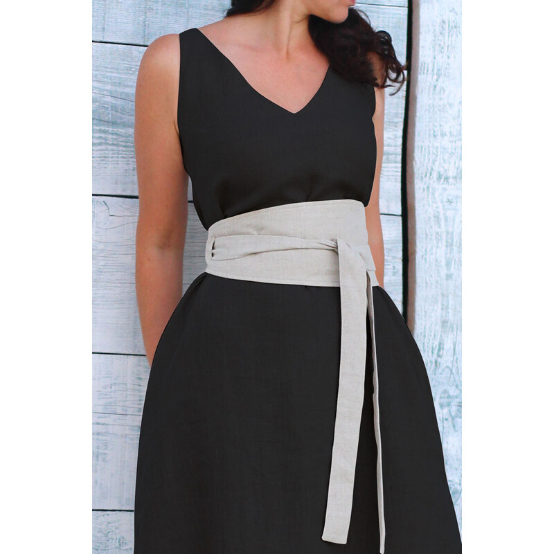 Široký 100% lanový opasok Lotika Premium quality 42905581