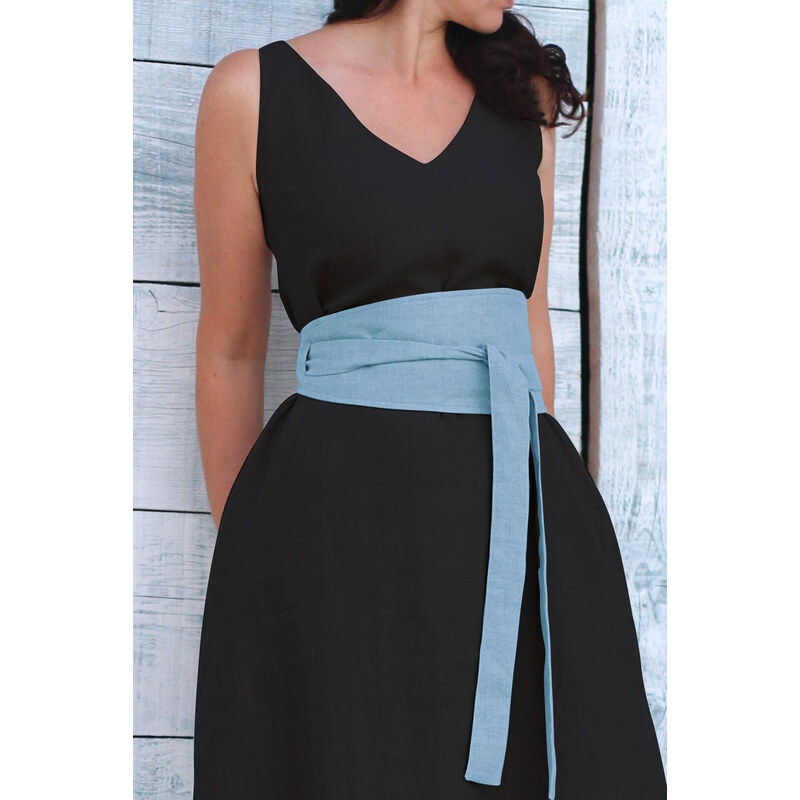 Široký 100% lanový opasok Lotika Premium quality 42905585