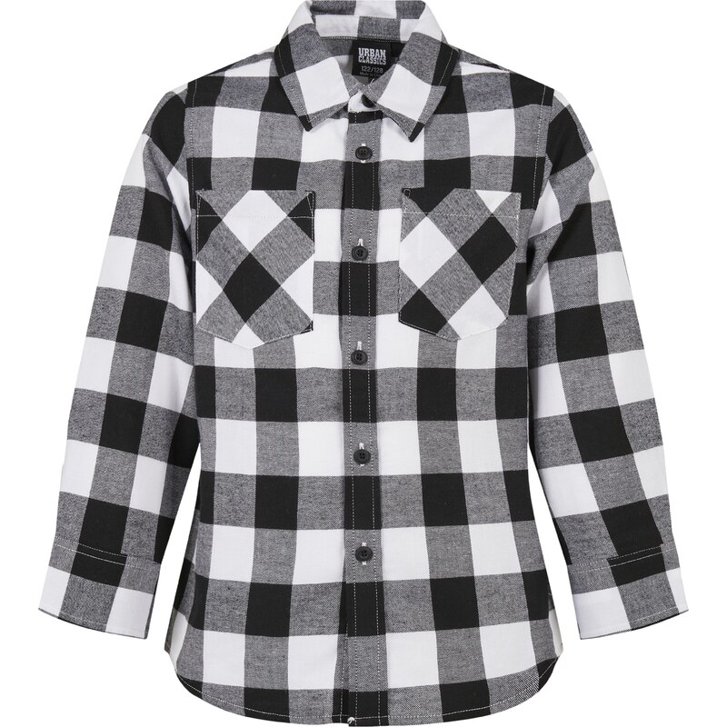 Urban Classics Košeľa čierna / biela 26192038