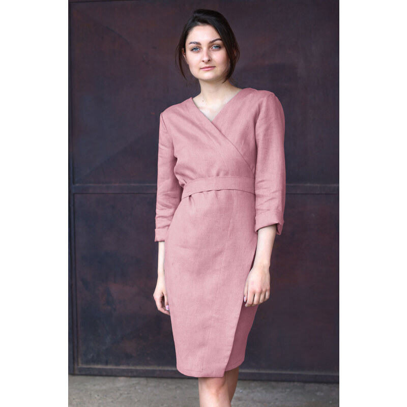 Zavinovacie šaty Lotika 100% lan Excellent quality 49455419