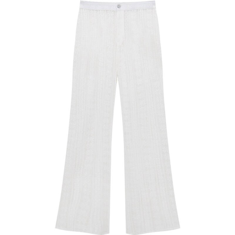 Pull&Bear Nohavice biela 66381276