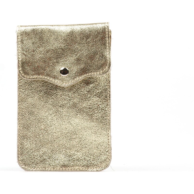 Blaire Kožená mini kabelka Jessi na telefón zlatá 64987926