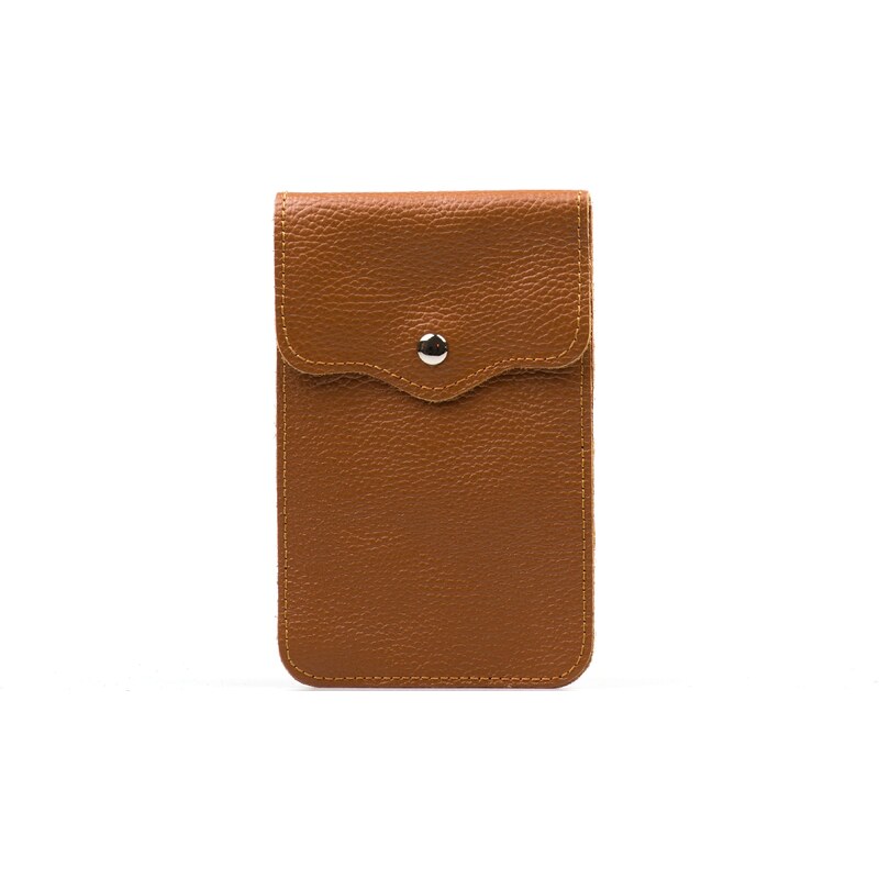 Blaire Kožená mini kabelka Jessi na telefón koňakovo hnedá 64987920