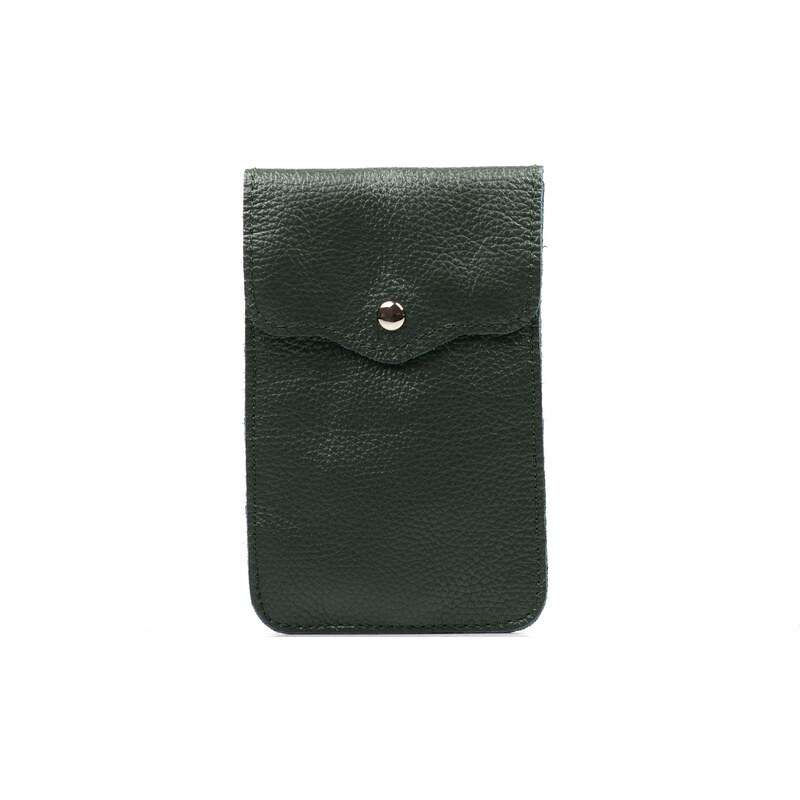 Blaire Kožená mini kabelka Jessi na telefón zelená 64987924