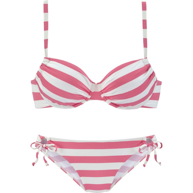 VENICE BEACH Bikiny ružová / biela 54250001