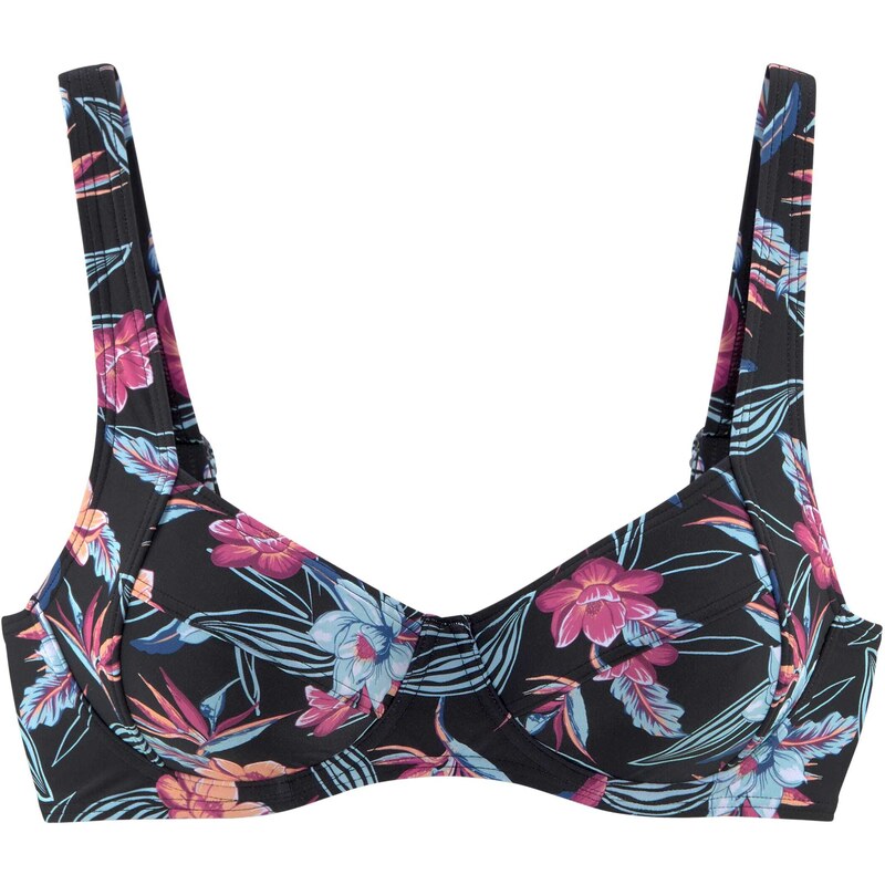 KangaROOS Bikinový top svetlomodrá / broskyňová / fuksia / čierna 54250090