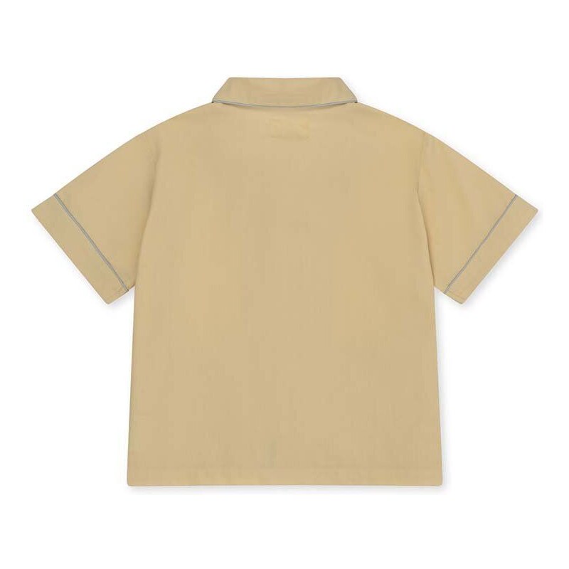 Detská bavlnená košeľa Konges Sløjd béžová farba