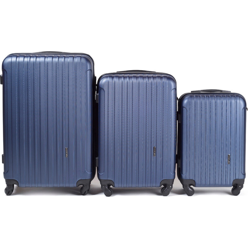 Modrá sada troch cestovných kufrov FLAMINGO 2011, Luggage 3 sets (L,M 65152104