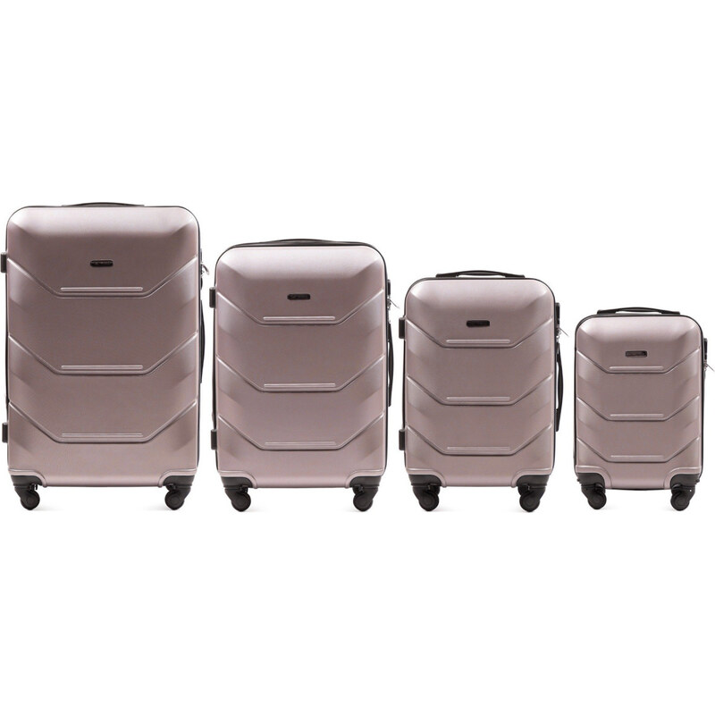 Rosegold sada 4 škrupinových kufrov PEACOCK 147, Luggage 4 sets (L, M, 67663504