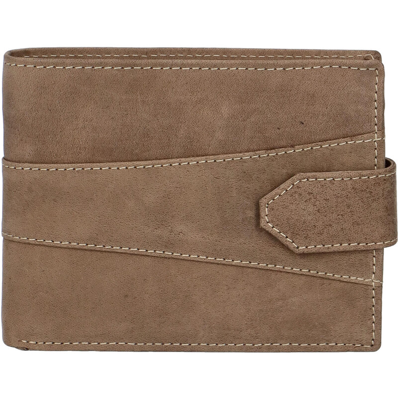 Pánska kožená peňaženka taupe - Tomas Inrogo šedá 43197141