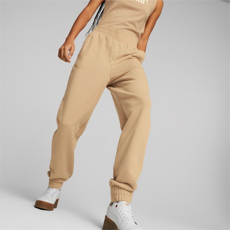 Puma ESS+ Embroidery High-Waist Pants TR cl beige 43208437