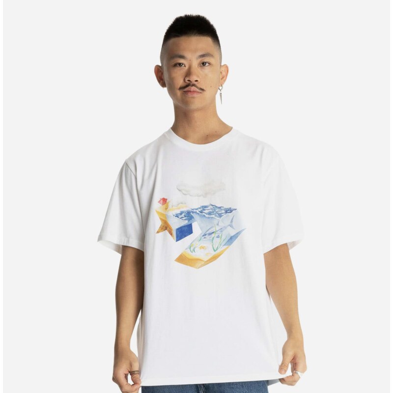 Converse STAR CHEVRON OCEAN T-SHIRT WHITE 66567119