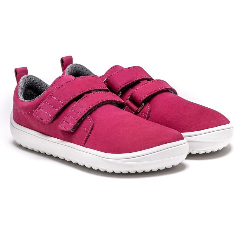 Detské kožené barefoot topánky Be Lenka Jolly tmavo ružová veľkost 65796993