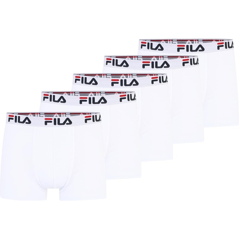 FILA Boxerky svetlosivá / červená / čierna / biela 43255956