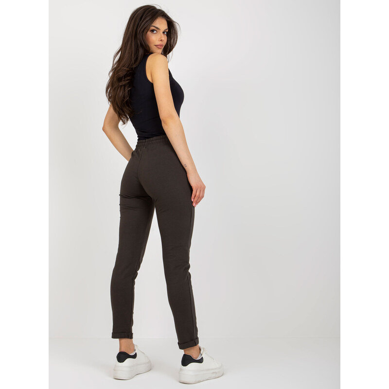 RELEVANCE Sweatpants-RV-DR-8694.37-dark khaki 64665676