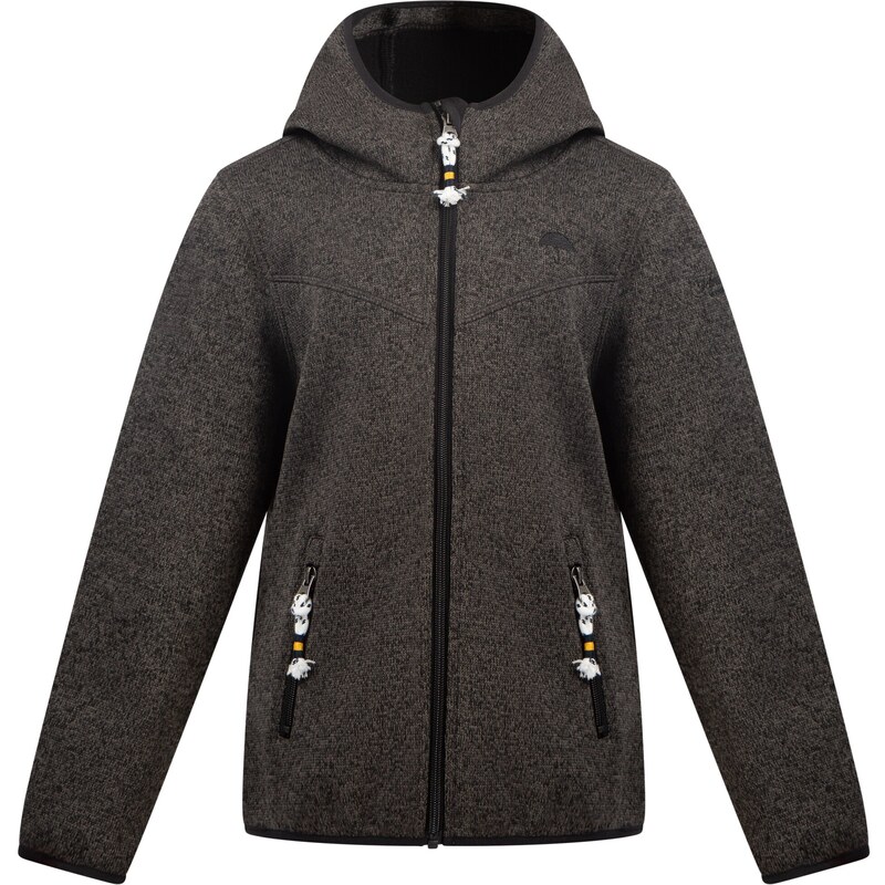 Schmuddelwedda Flisová bunda sivá melírovaná 54244391