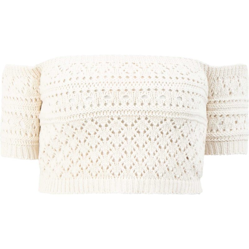 MYMO Vyšívaný top biela ako vlna 54244581