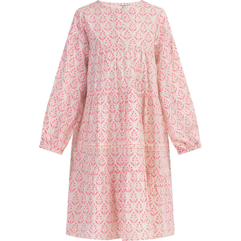 IZIA Šaty neónovo ružová / biela 54248615