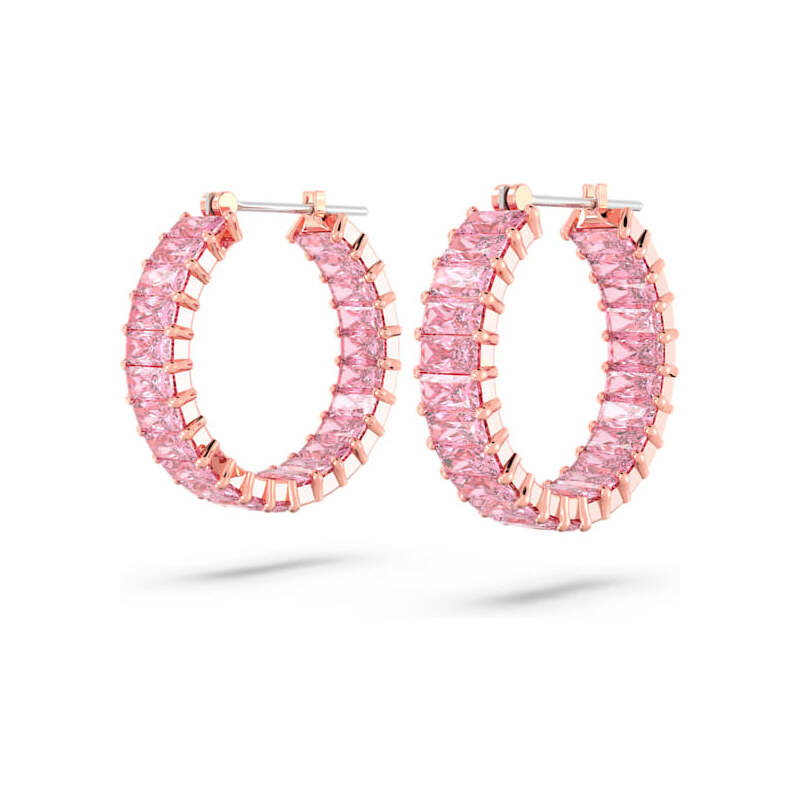 Swarovski Pozlátené kruhové náušnice so zirkónmi Matrix 5657726 66587169