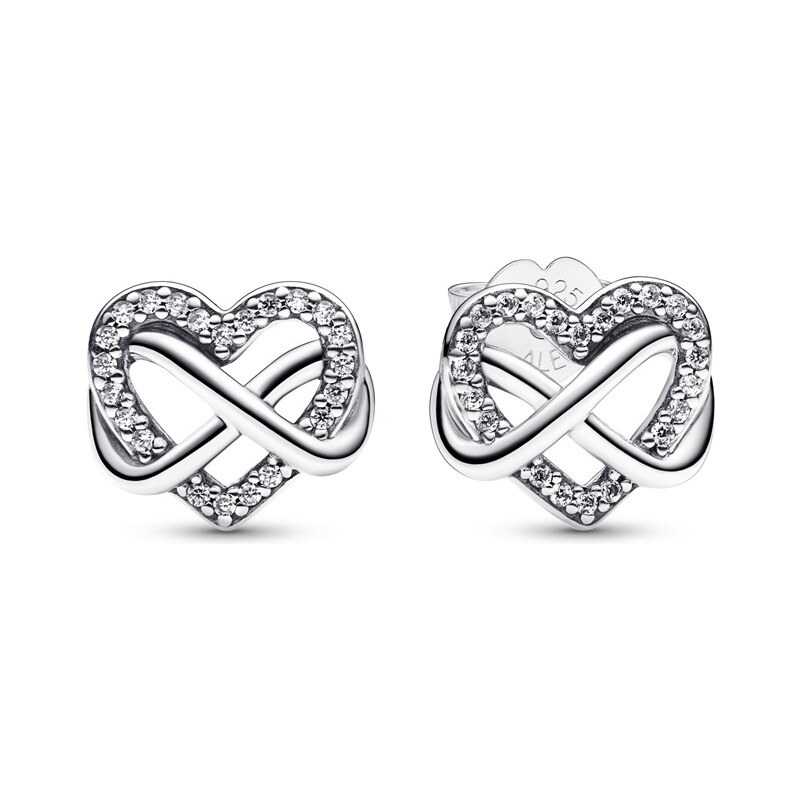Pandora Romantické strieborné náušnice v tvare sŕdc 292667C01 67531889
