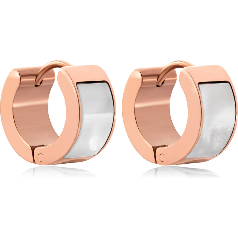 Troli Bronzové náušnice s perleťou 66587335