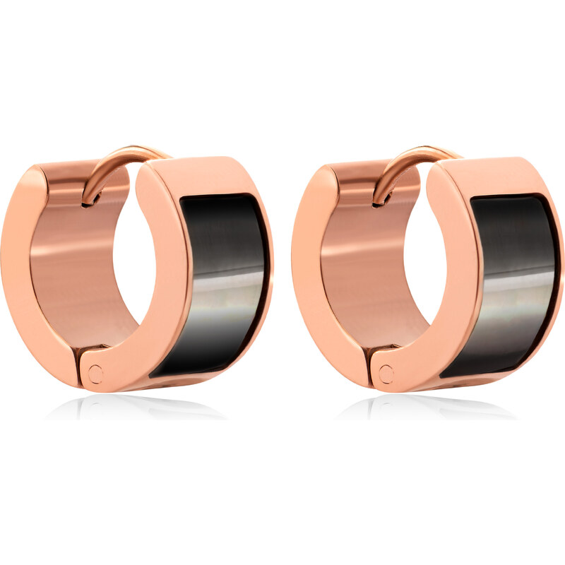 Troli Bronzové náušnice s tmavou perleťou 66583327