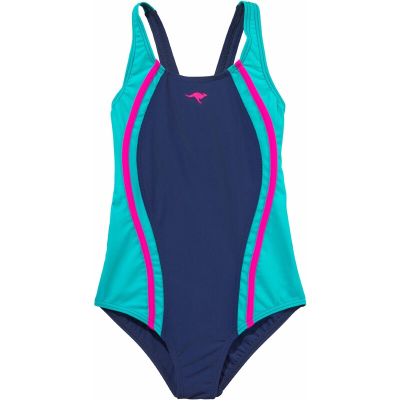 KangaROOS Jednodielne plavky námornícka modrá / nefritová / neónovo 54222314