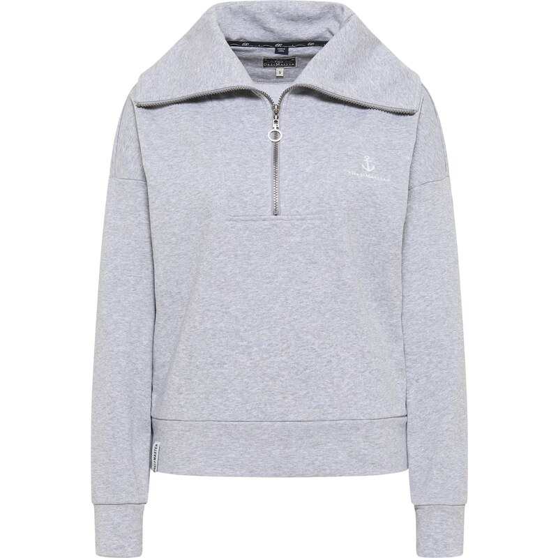 DreiMaster Maritim Mikina Bridgeport sivá melírovaná 54236859