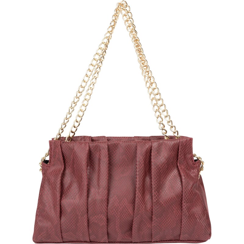 faina Kabelka na rameno zlatá / tmavočervená 54243036