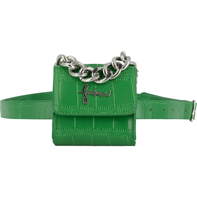 faina Ľadvinka trávovo zelená / strieborná 54243524