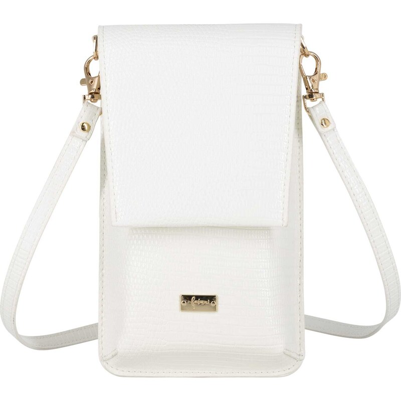 faina Taška cez rameno zlatá / biela 65868241