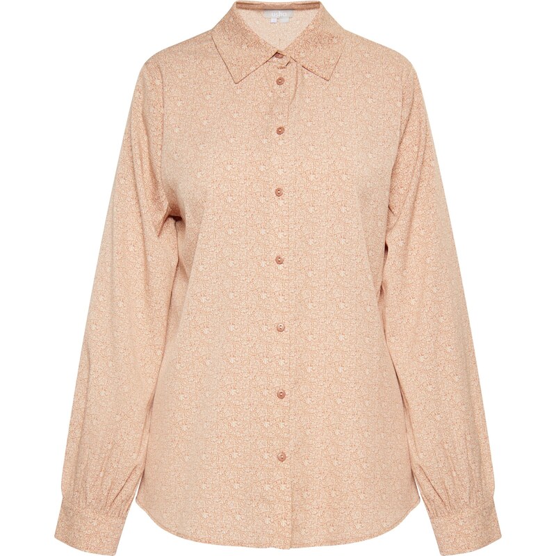 Usha Blúzka svetlohnedá / biela 54243597