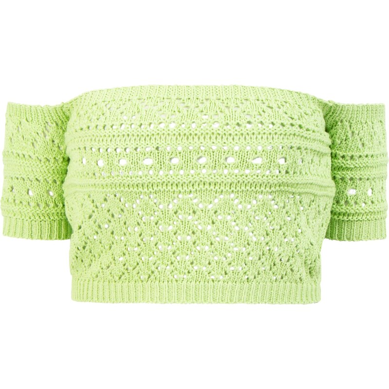 MYMO Vyšívaný top svetlozelená 54244585