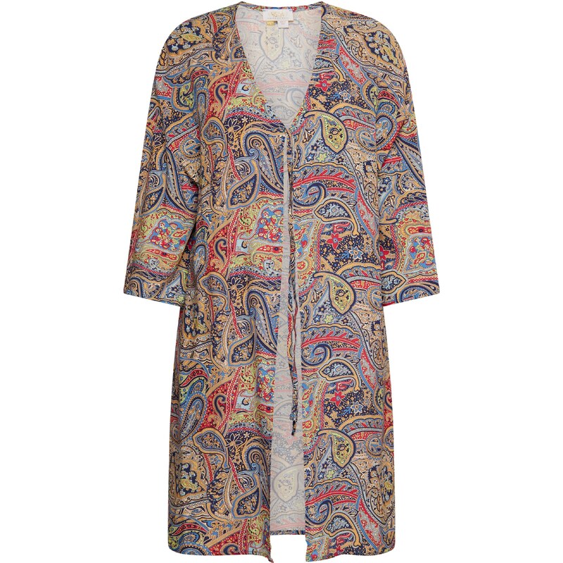 usha FESTIVAL Kimono krémová / tmavomodrá / svetlooranžová / ohnivo 54246035