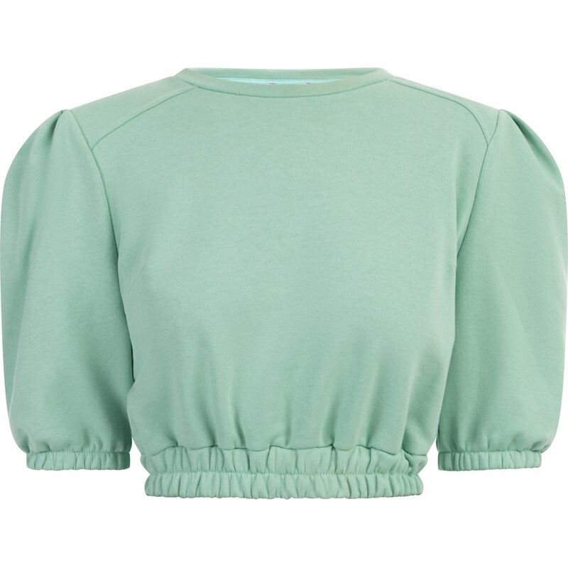 MYMO Mikina pastelovo zelená 54246237