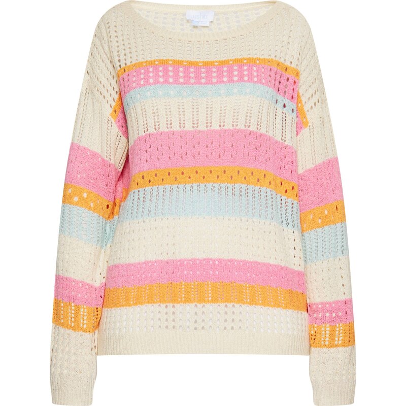 usha BLUE LABEL Sveter svetlomodrá / oranžová / svetloružová / biela 54246485