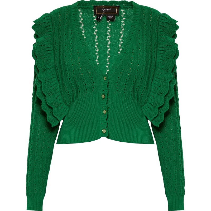 faina Kardigán zelená 54246538