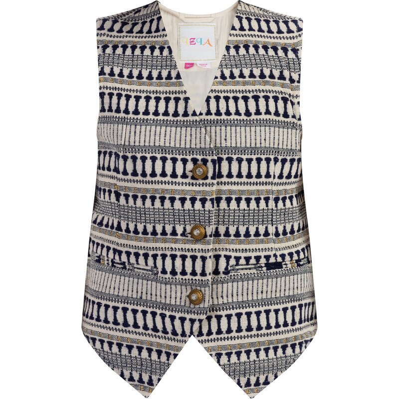 IZIA Vesta námornícka modrá / zlatá / biela ako vlna 54247281