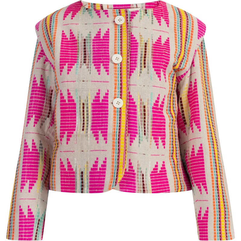 IZIA Prechodná bunda horčicová / sivá / zelená / ružová 54247277