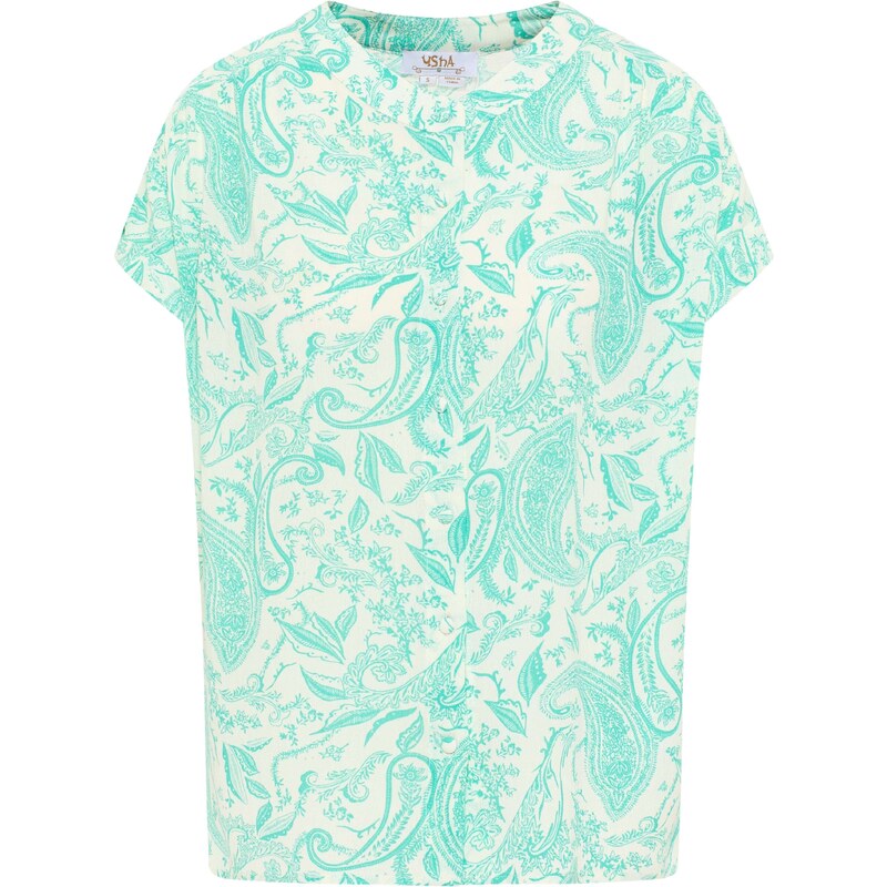 usha FESTIVAL Blúzka tyrkysová / biela ako vlna 54247764