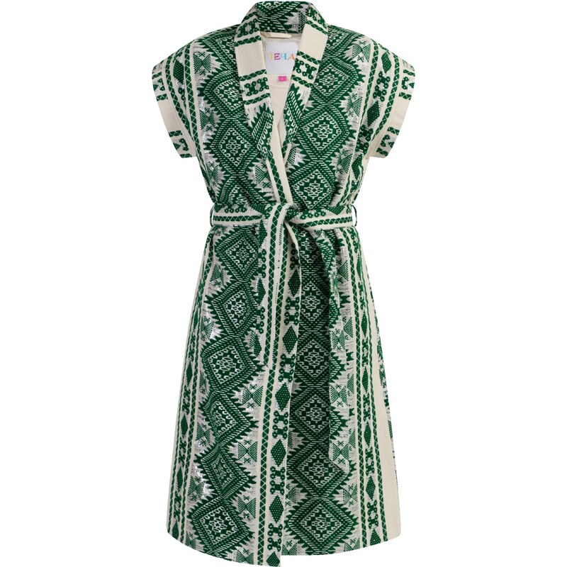 IZIA Vesta tmavozelená / strieborná / biela ako vlna 65642409