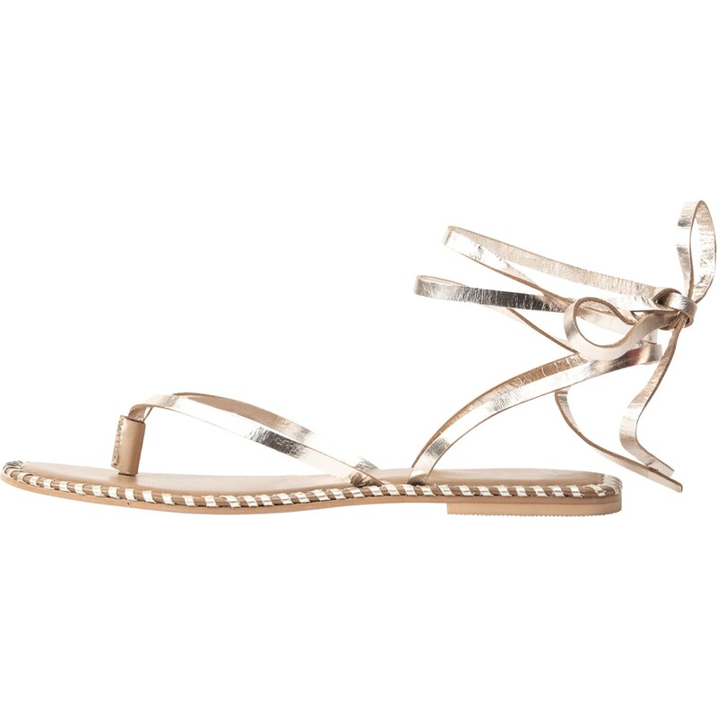 faina Remienkové sandále zlatá 63107005