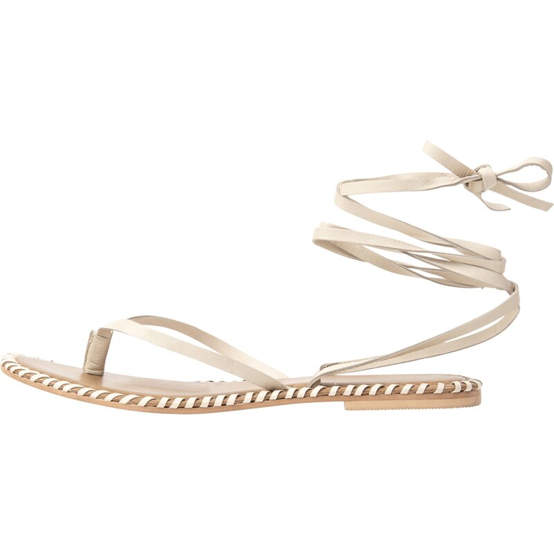 faina Remienkové sandále krémová / hnedá 54247816