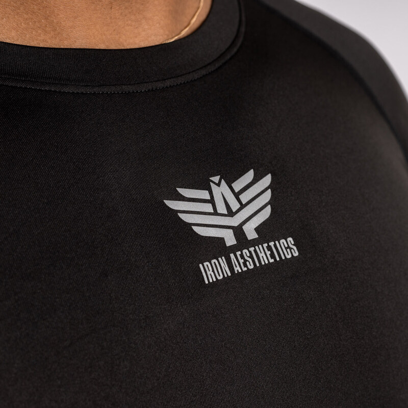 Funkčné tričko s dlhým rukávom Iron Aesthetics Reflective, čierne