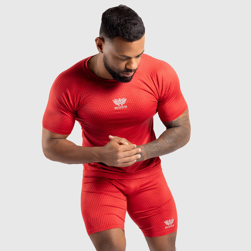 Funkčné tričko Iron Aesthetics Evolution, červené 43265305