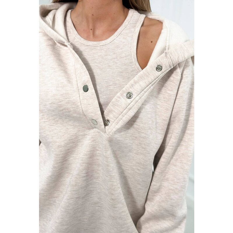 Fashionweek 3-dielny set mikiny, topu a legín športová tepláková 48752669